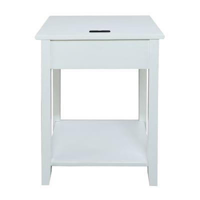 Casual Home Night Owl Bedroom Nightstand with Included USB Port Station (Used) - VMInnovations