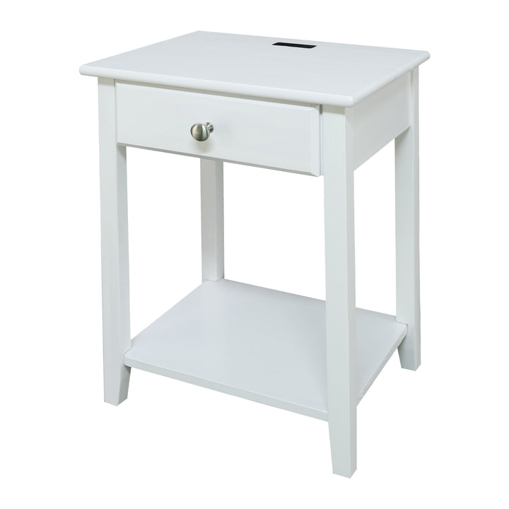 Casual Home Night Owl Bedroom Nightstand with Included USB Port Station (Used) - VMInnovations