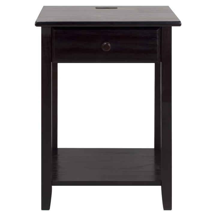 Casual Home Night Owl Bedroom Nightstand w/ Included USB Port Station (Open Box)