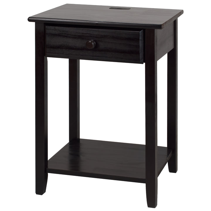 Casual Home Night Owl Bedroom Nightstand w/ Included USB Port Station (Open Box)