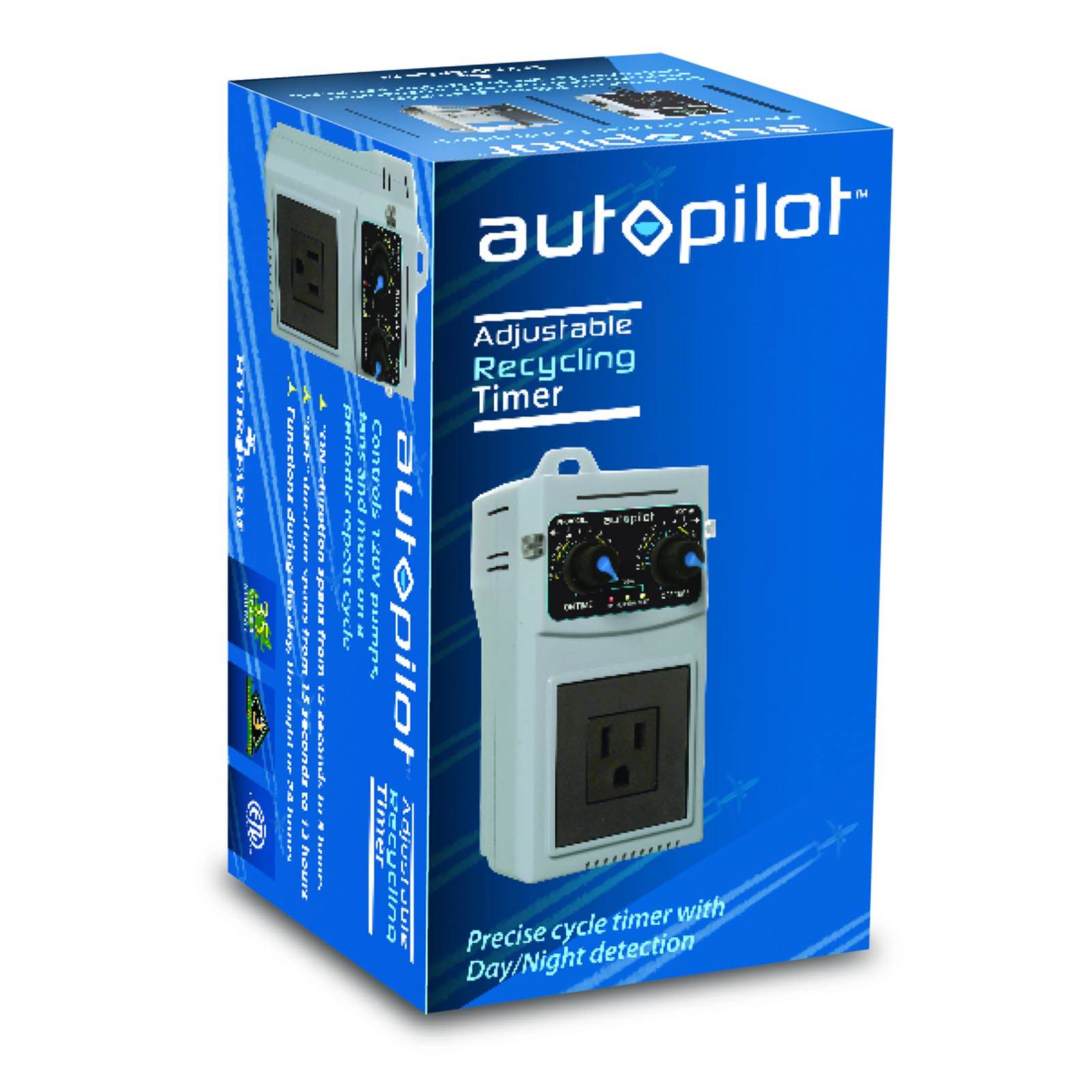 Autopilot APCTART Analog Day/Night & 24 Hr Operation Recycling Timer - Open Box