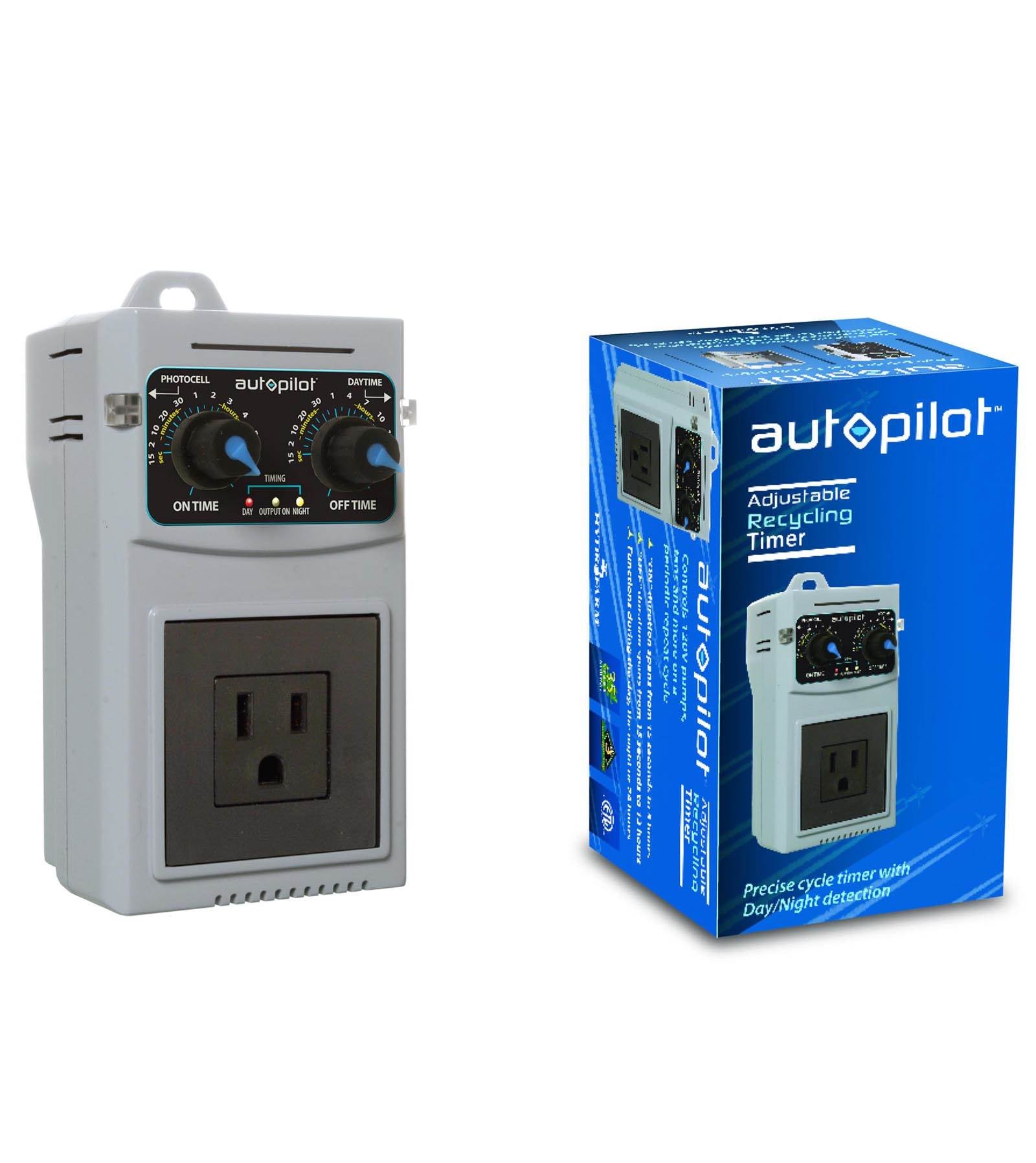 Autopilot APCTART Analog Day/Night & 24 Hr Operation Recycling Timer - Open Box