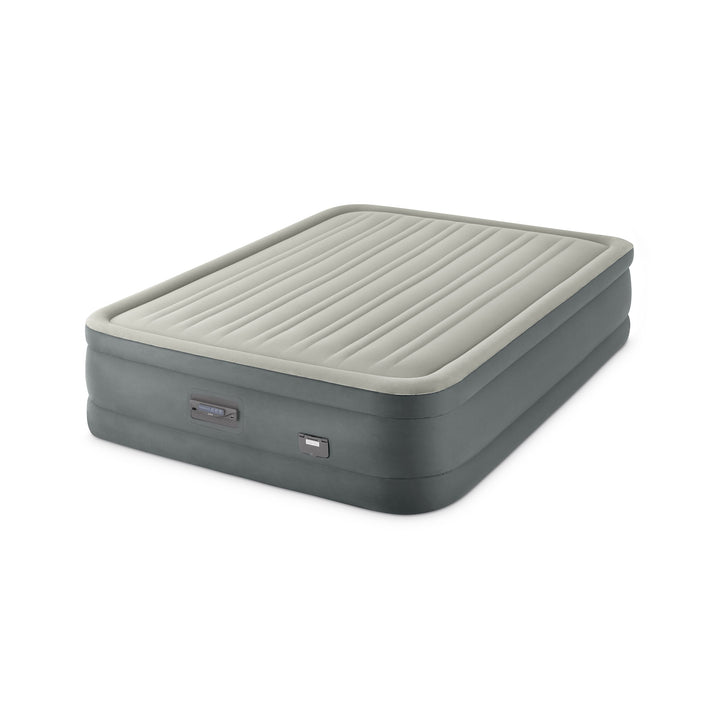 Intex Dream Support Fiber Tech Air Mattress with Built-In Pump, Queen (Open Box) - VMInnovations