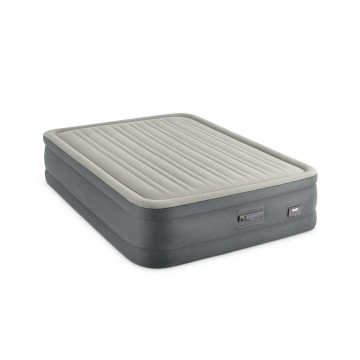 Intex Dream Support Fiber Tech Air Mattress with Built-In Pump, Queen (Open Box) - VMInnovations