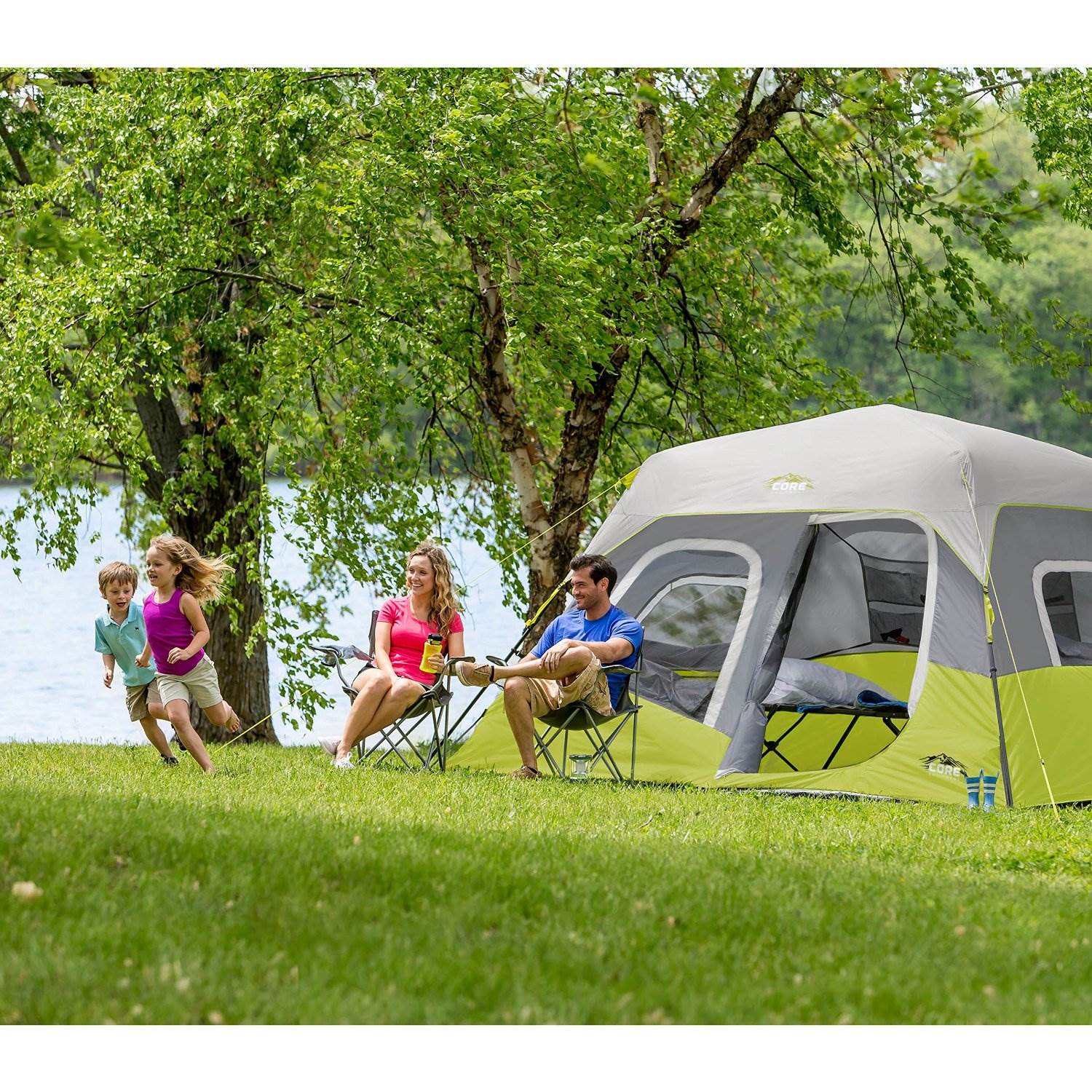 Core Equipment 11 x 9-Foot 6-Person Instant Cabin Camping Tent COR-40007 (Used)