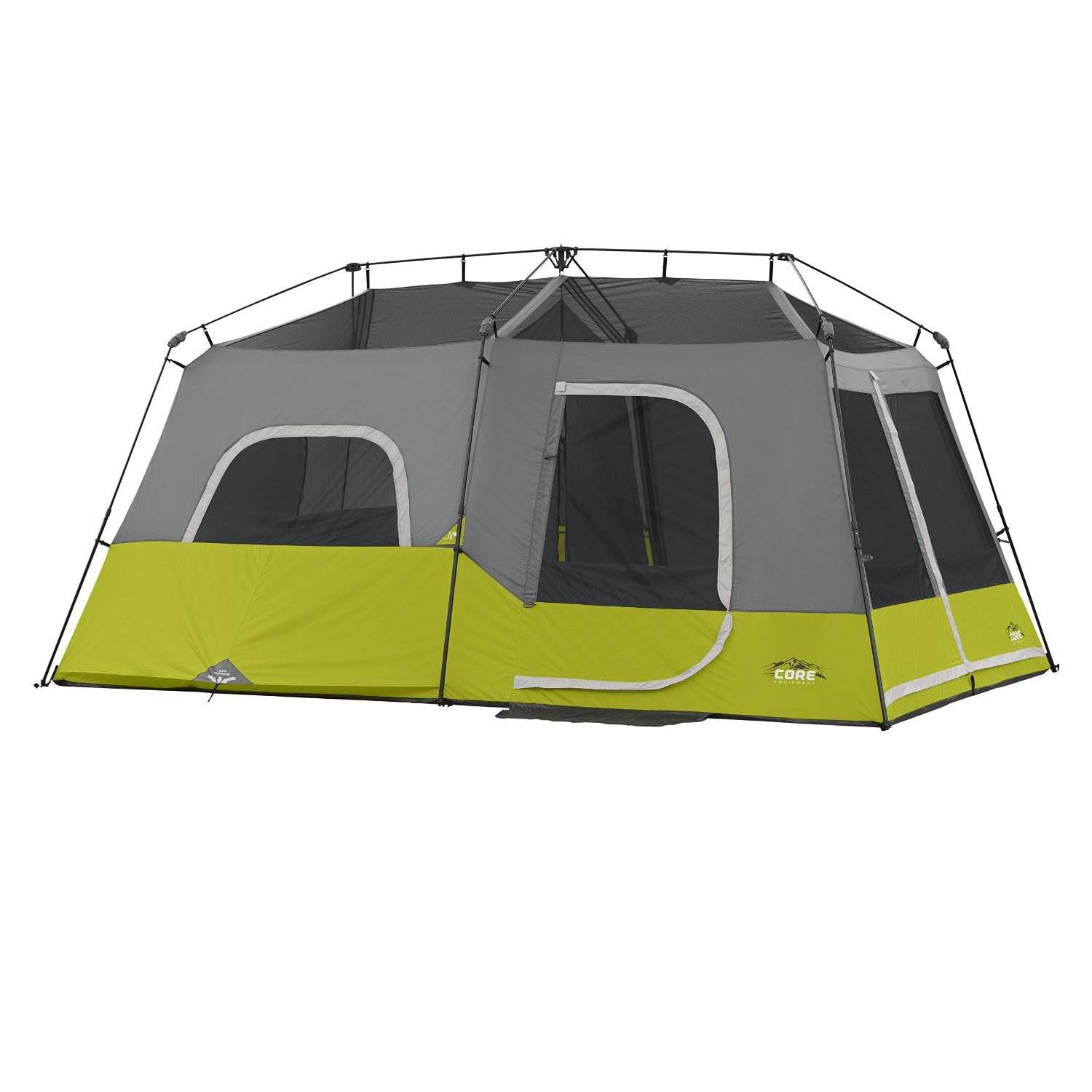 CORE Equipment 9 Person Instant Pop Up 14' x 9' Cabin Tent - Green/Grey (Used)