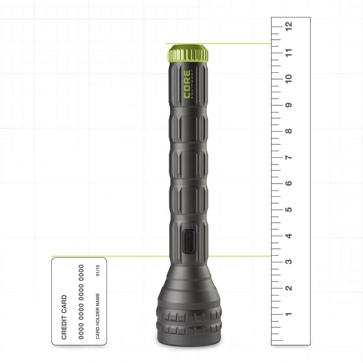 CORE Equipment 1250 Lumen CREE LED Aluminum Flashlight Red Multi-Color(Open Box)