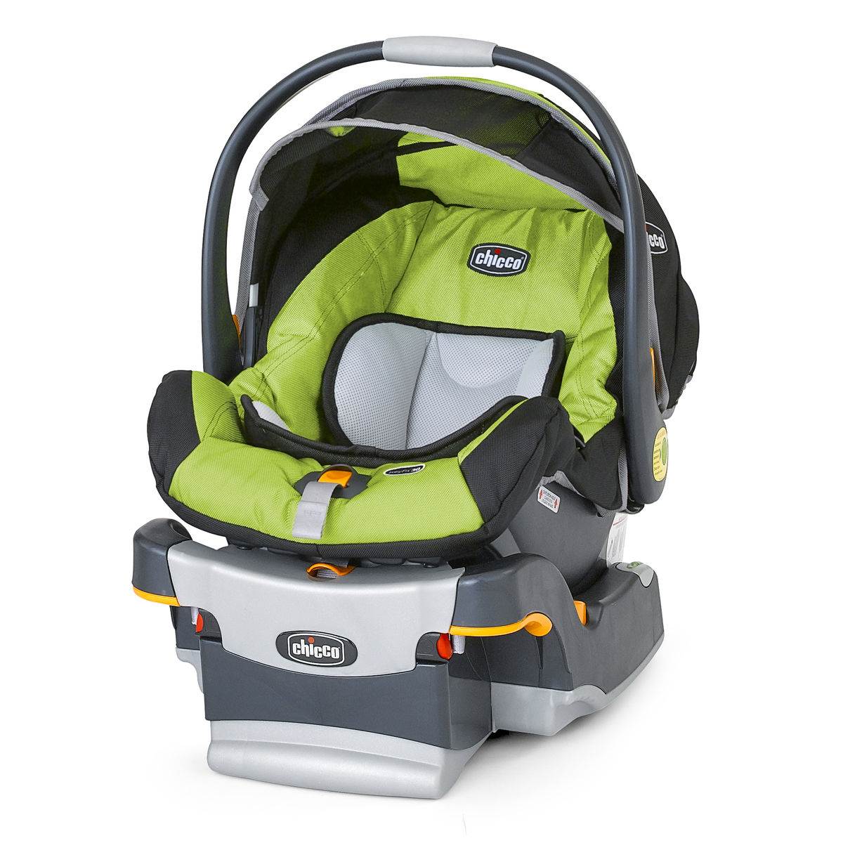 Chicco Keyfit 30 Infant Baby Lime Green Car Seat and Base Combo (Open Box)