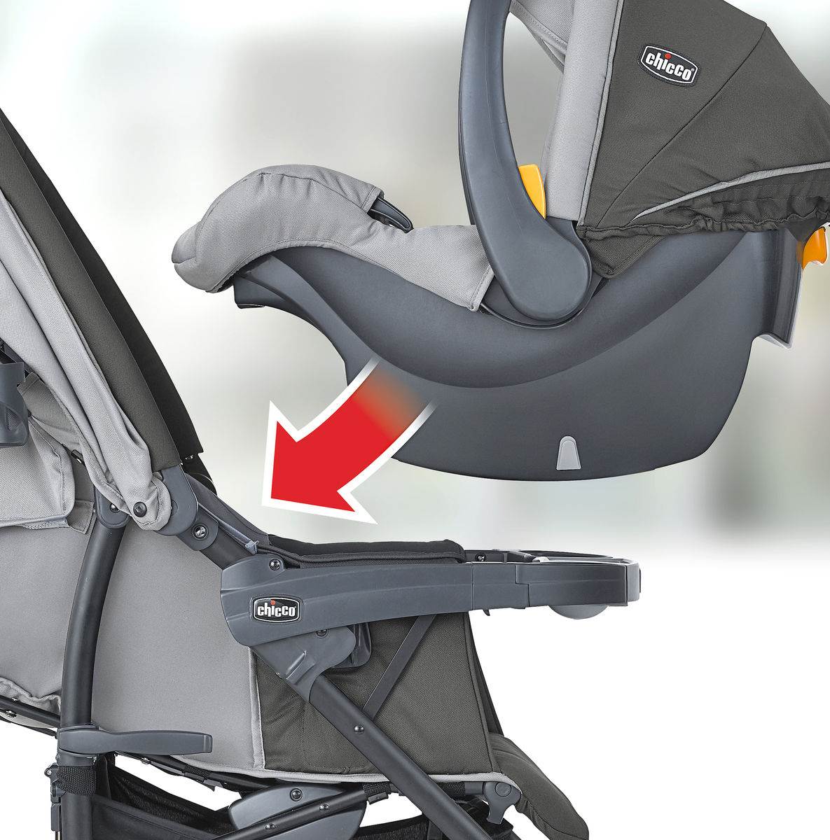Chicco Neuvo Travel System w/ KeyFit 30 Infant Car Seat and Stroller - Open Box