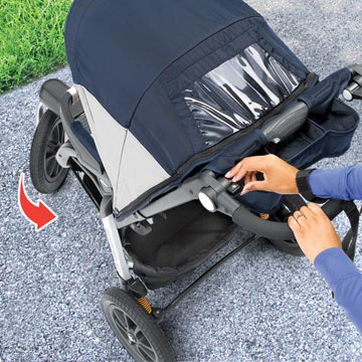 Chicco ACTIV3 Fitness Folding Jogging Stroller | Snapdragon - Open Box