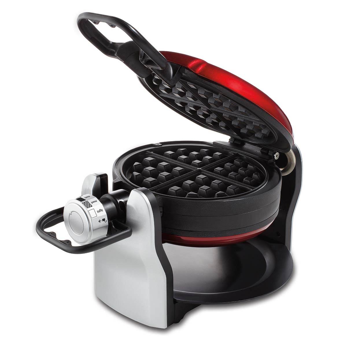 Oster CKSTWFDF2-1-015 Electric Double Flip Belgian Wafflemaker, Red (Open Box)