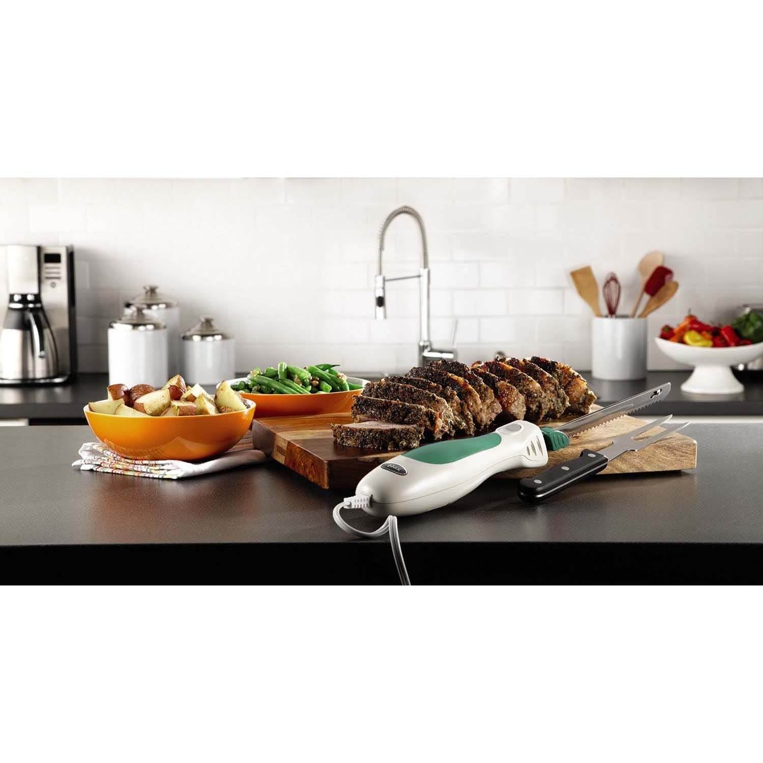Oster Accentuate Electric Knife with Storage Case and Fork (Open Box)