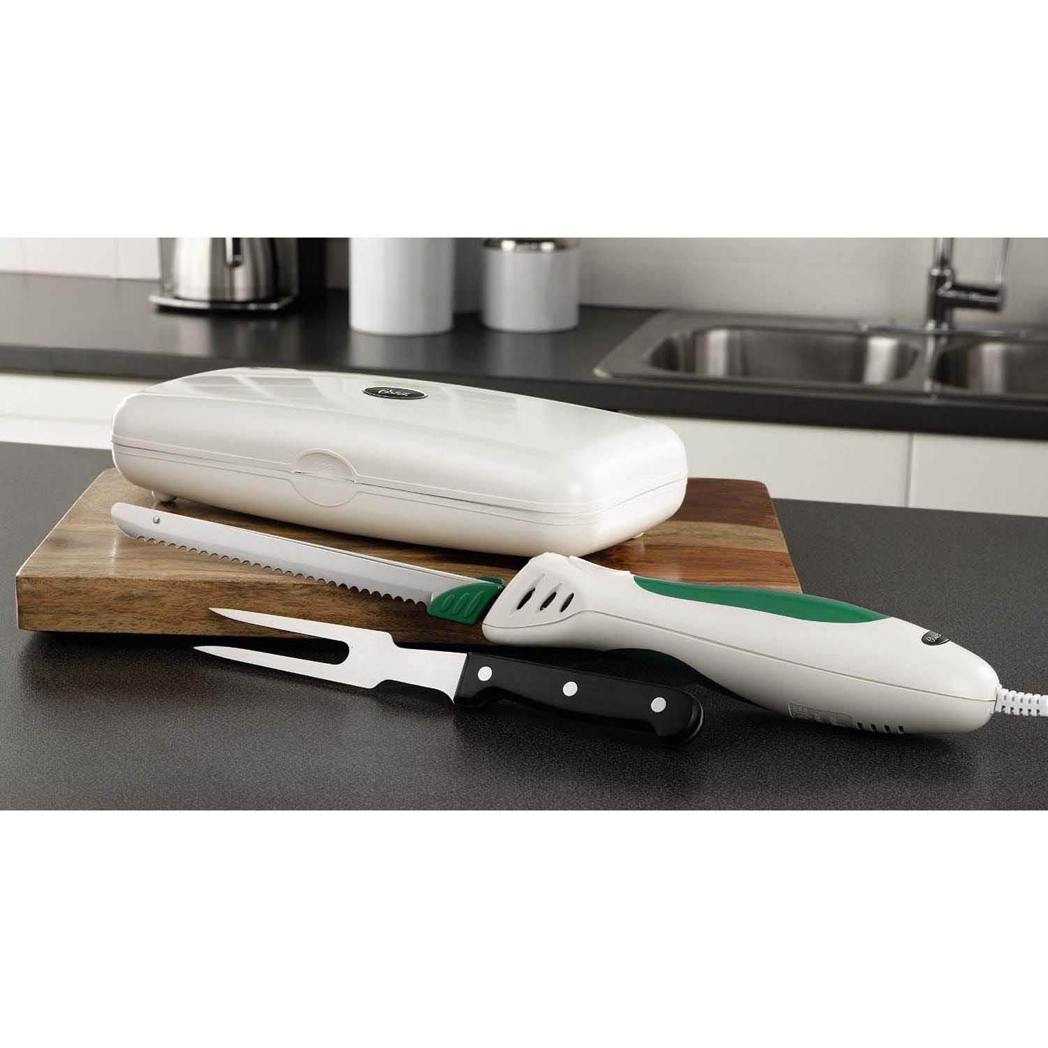 Oster Accentuate Electric Knife with Storage Case and Fork (Open Box)