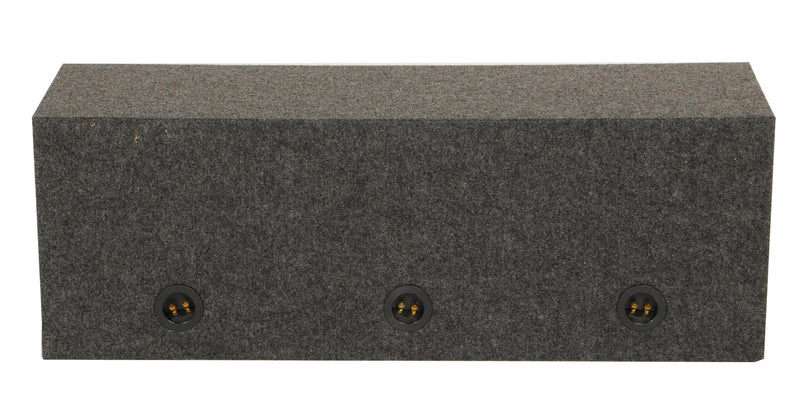 Q Power HD12 12-Inch Sealed Triple Subwoofer Box Enclosure (Used)