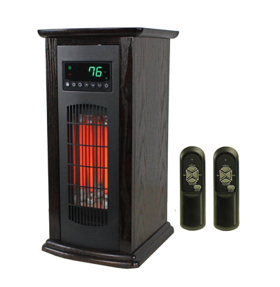 LifeSmart LifePro 150 Sq Ft Infrared Quartz Tower Heater + Mini Fireplace Heater - VMInnovations