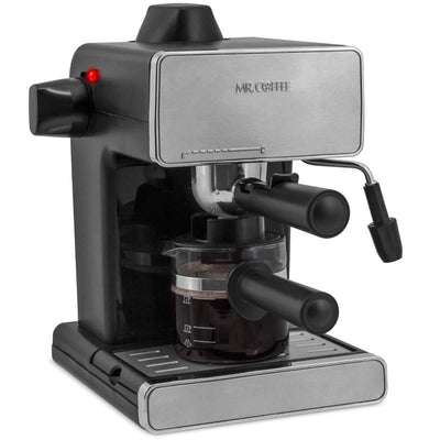 Mr. Coffee BVMC-ECM260 Steam Espresso Machine | S/S & Black (Missing Carafe)