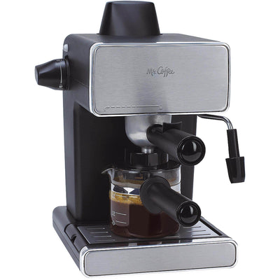 Mr. Coffee BVMC-ECM260 Steam Espresso Machine | S/S & Black (Missing Carafe)