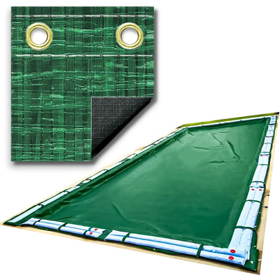 Swimline 18 x 36 Feet Rectangle RipStopper Winter Swimming Pool Cover (Open Box)