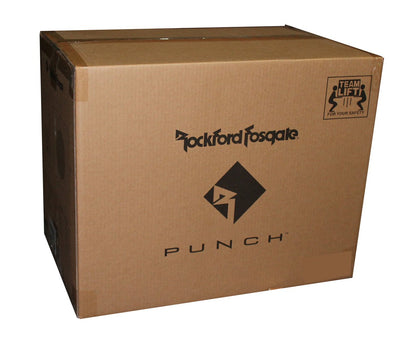 New Rockford Fosgate 12" 300 W Single Powered Subwoofer Sub Enclosure (4 Pack)