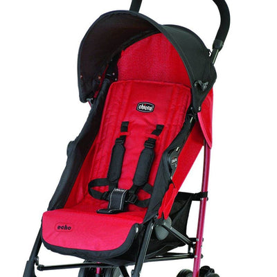 Chicco Echo Lightweight Folding Compact Umbrella Red Stroller, Garnet (Open Box)