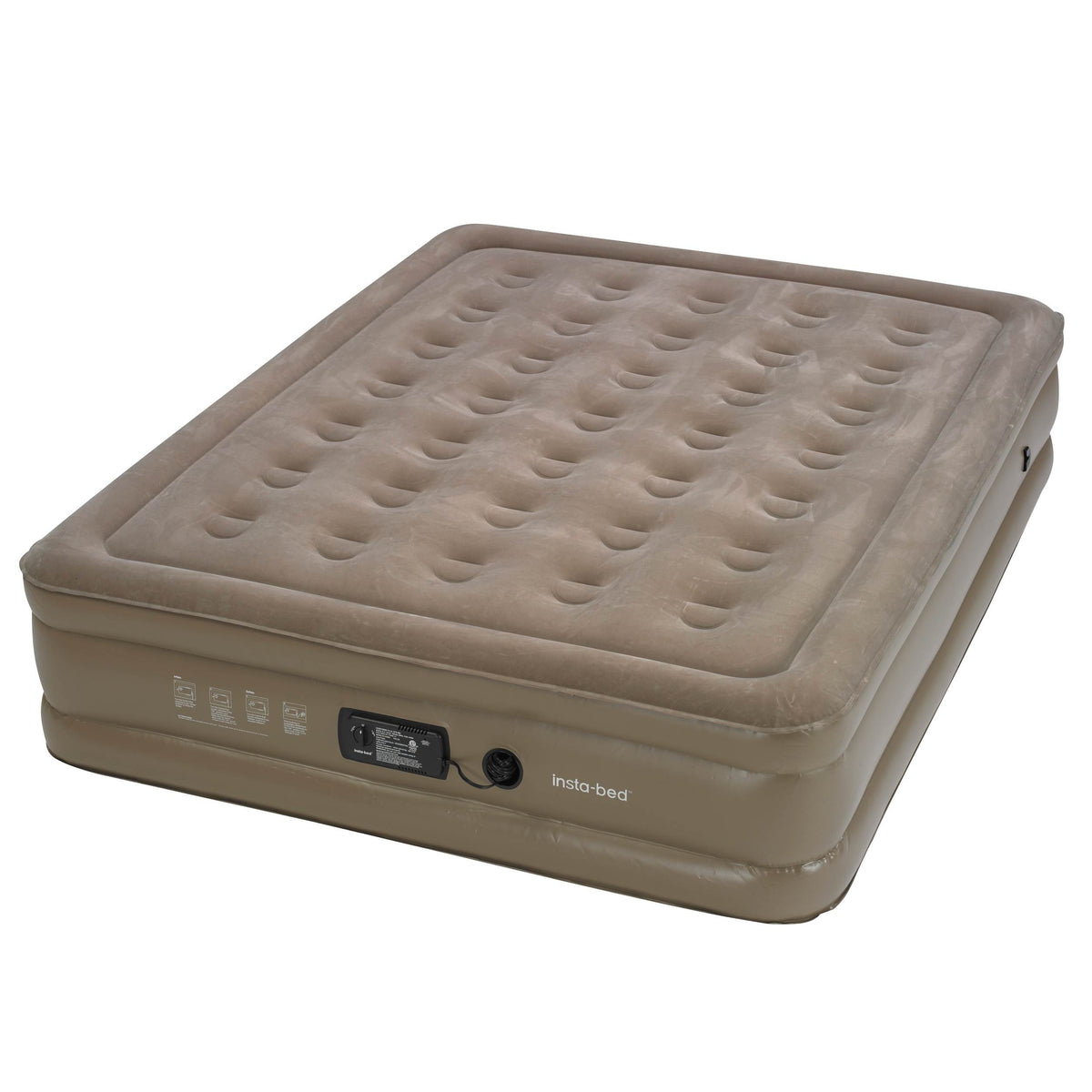 InstaBed Full 15" Air Bed Mattress with Insta III Built-In Air Pump (Open Box)