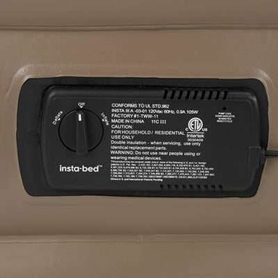 InstaBed Full 15" Air Bed Mattress with Insta III Built-In Air Pump (Open Box)