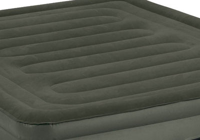 Insta-Bed Queen Raised 22" Air Mattress w Grip Bottom & Built-In Pump (Open Box)