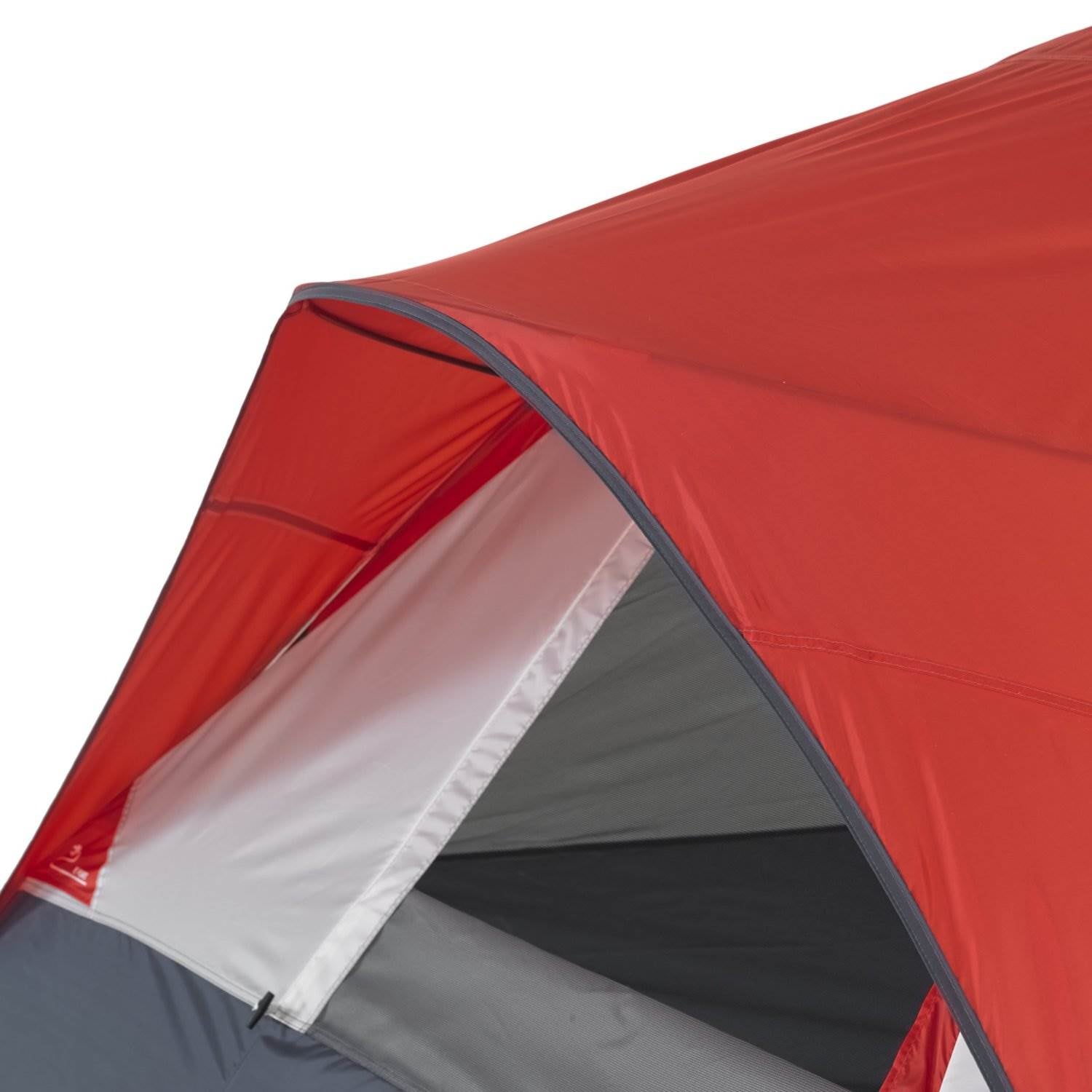 Wenzel 5-Person 10' x 8' Family Dome Camping Tent - Red/Grey 7362616 (Open Box)