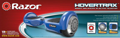 Razor Hovertrax 1.0 Electric Hoverboard Smartboard Scooter, Blue with Helmet