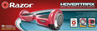 Razor Hovertrax 1.0 Electric Hoverboard Smartboard Scooter, Red with Helmet