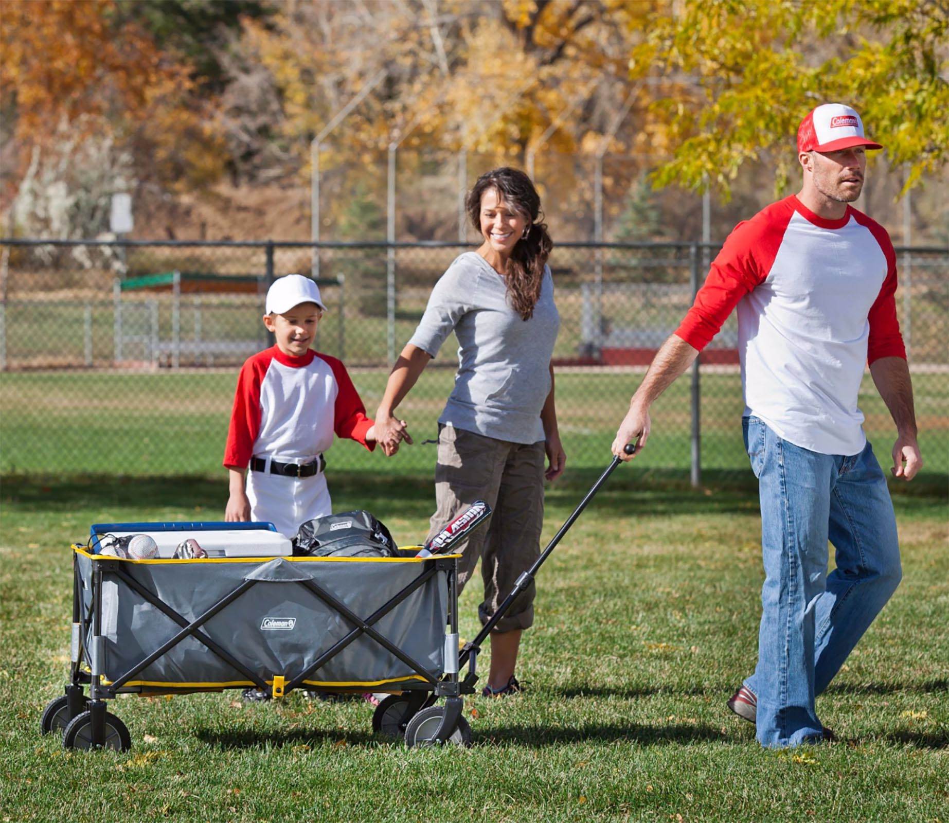 COLEMAN Camping Collapsible Steel Frame Camp Wagon w/ Carry Bag (Open Box)