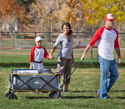 COLEMAN Camping Collapsible Steel Frame Camp Wagon w/ Carry Bag (Open Box)