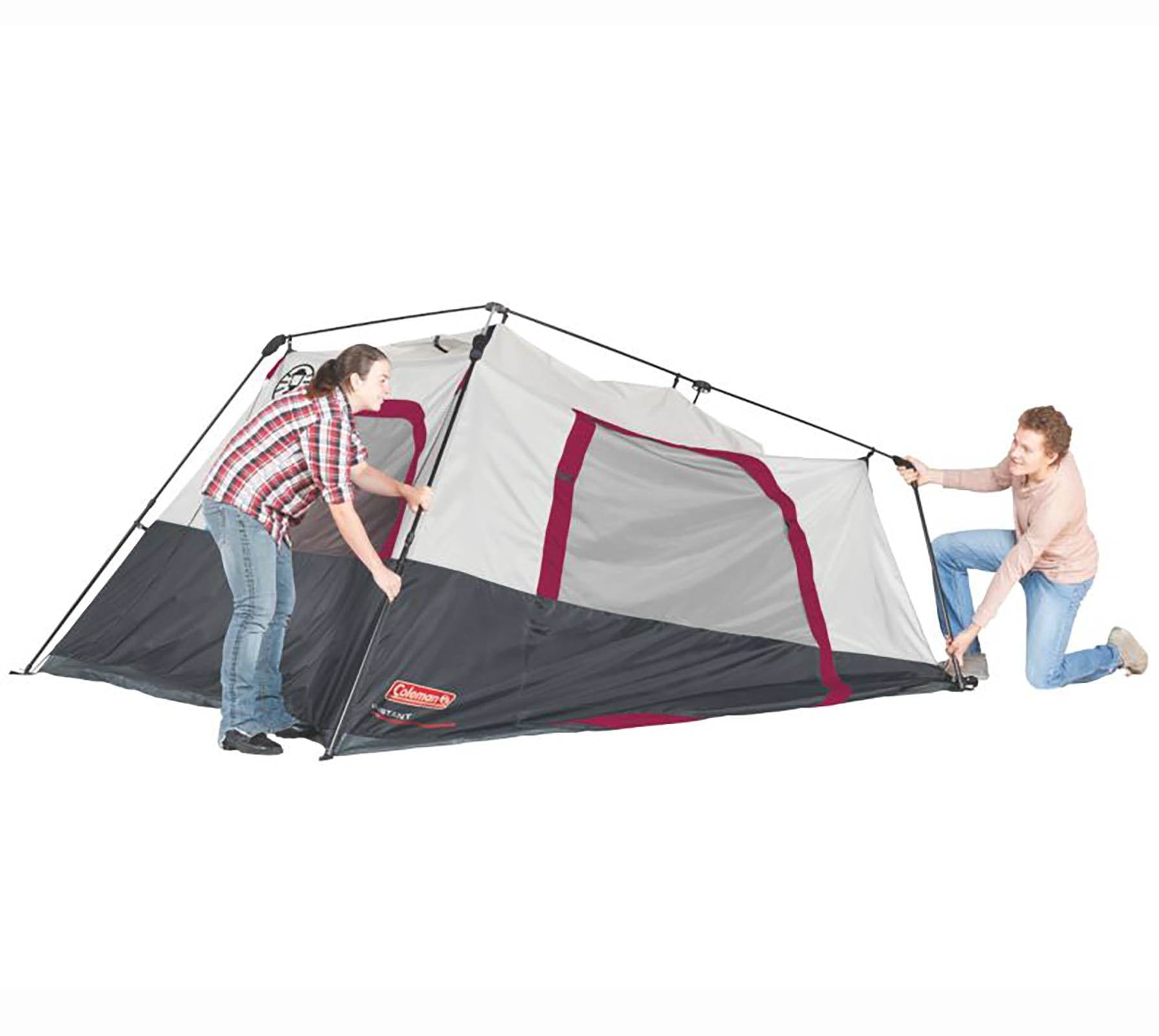 Coleman 6-Person Family Camping Tent 10 x 9 Feet with WeatherTec (Open Box)