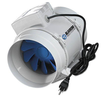 Blauberg 4" 105 CFM Hydroponic Turbo Inline Mixed Flow Fan Air Blower - Open Box