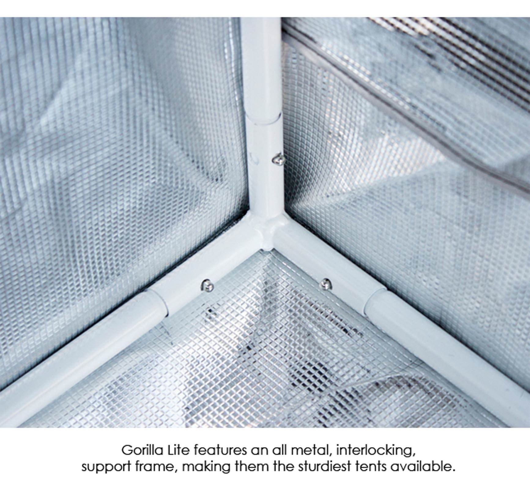 Gorilla Grow Tent Lite Line 2' x 4' Hydroponic Greenhouse Garden Room (Open Box)