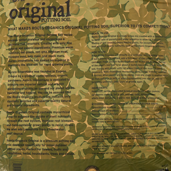 Roots Organics ROD75 Hydroponic Gardening Fiber Based Potting Soil, 0.75 Cu Ft - VMInnovations