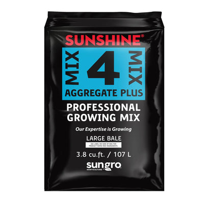 SunGro SUGRMIX4 Sunshine Mix #4 Compressed Professional Growing Mix, 3.8 Cu Ft
