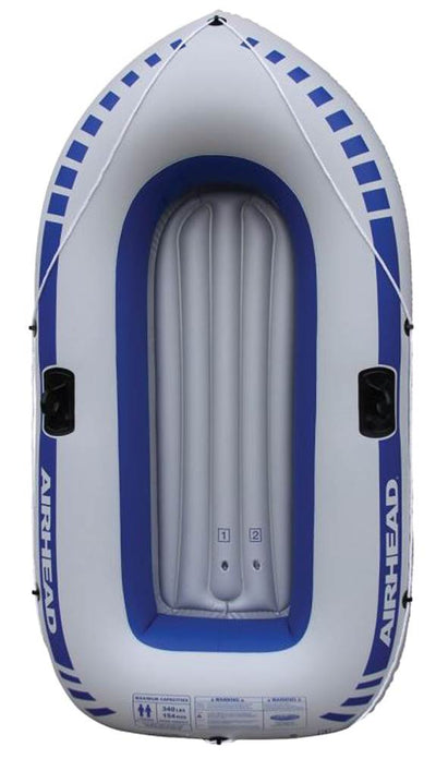 Airhead Lightweight 2-Person Lake River Pond Fishing Inflatable Boat (Open Box)