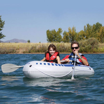 Airhead Lightweight 2-Person Lake River Pond Fishing Inflatable Boat (Open Box)