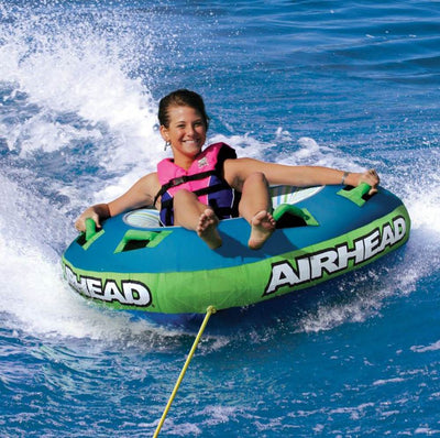 Airhead Slide Single Rider Inflatable Boat Triangular Towable Tube (Open Box)