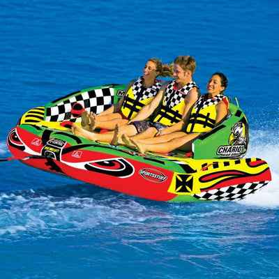 Airhead SPORTSSTUFF 53-1790 Chariot Warbird 3 Triple Rider Boat Towable Tube