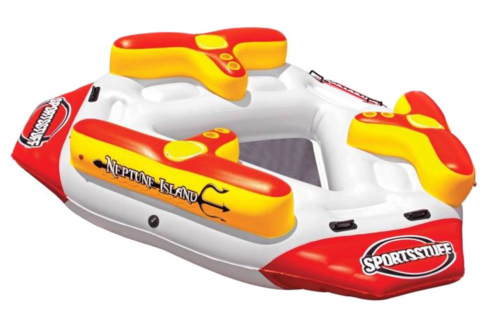 Airhead Sportsstuff Neptune Island 6-Person Inflatable Lounger | Open Box