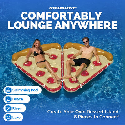 Swimline Swimming Pool Inflatable Cherry Pie Slice Float Raft Fun Toy | 90646