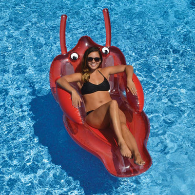 Swimline Rideable Giant Inflatable Lobster Float Toy Lounger (Open Box)