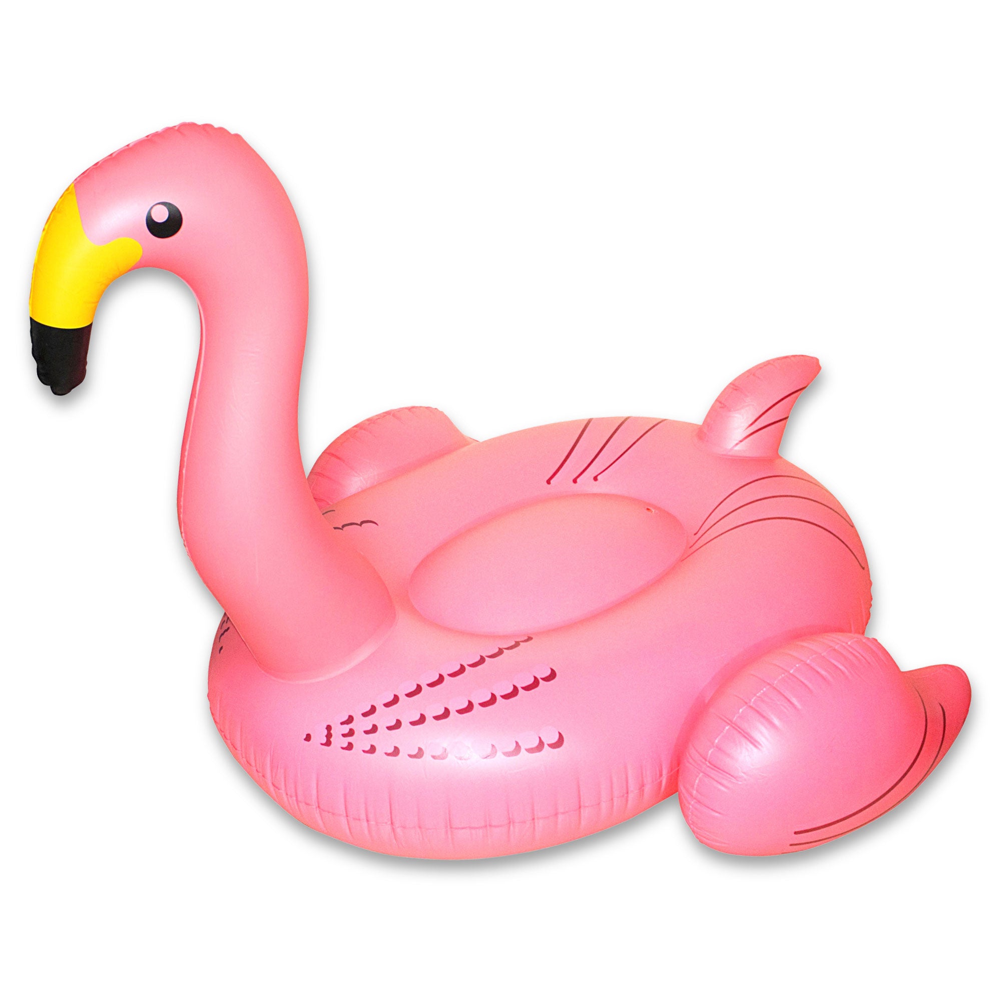 Swimline 90627 Giant 78" Inflatable Flamingo Ride-On Pool Float Water Raft, Pink