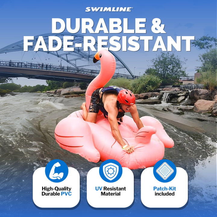 Swimline Inflatable Pink Flamingo Float  (Open Box)