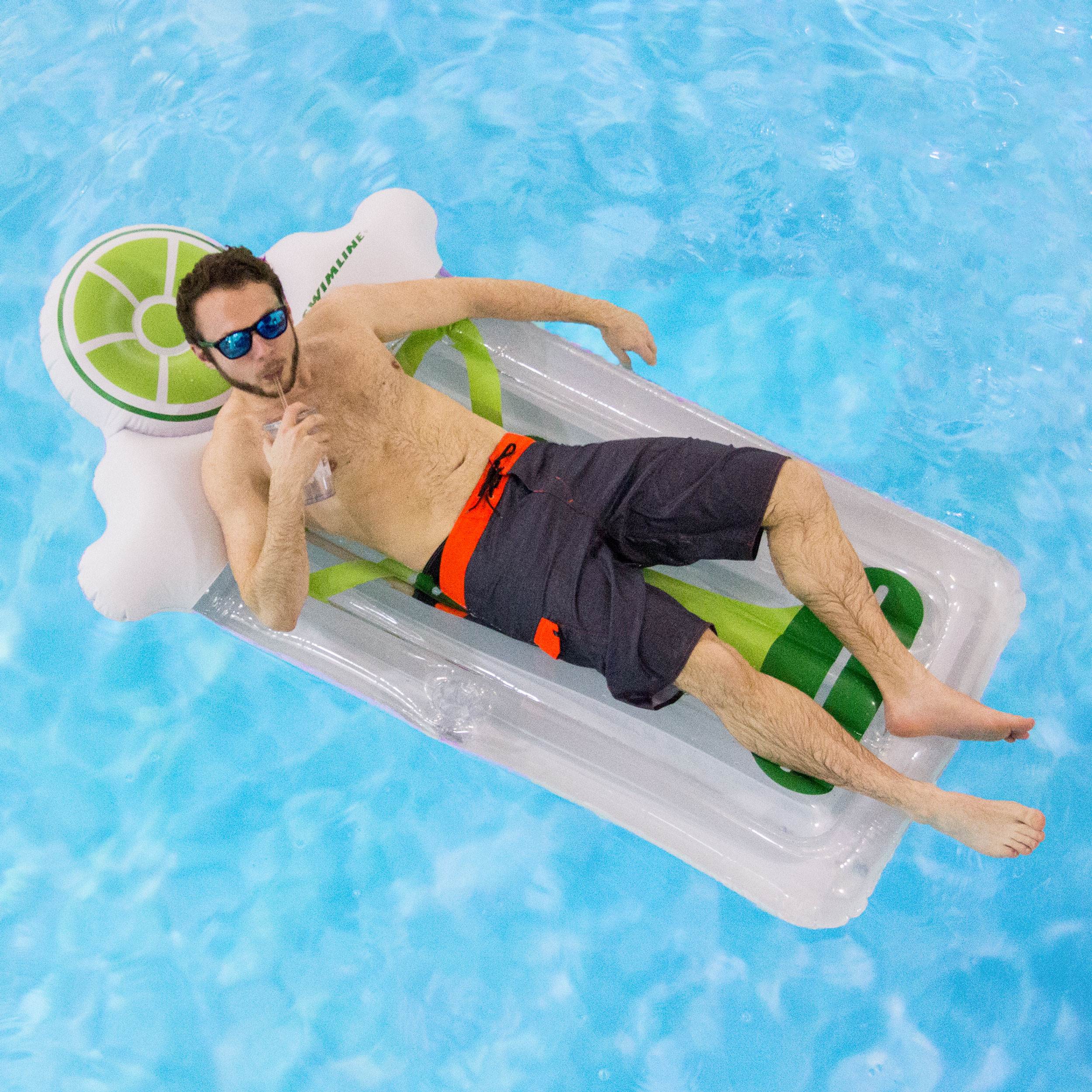 Swimline Margarita Float Inflatable Swimming Pool Toy Raft, Green (Open Box)