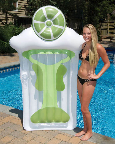 Swimline Margarita Float Inflatable Swimming Pool Toy Raft, Green (Open Box)