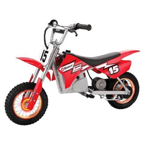 Razor MX400 Dirt Rocket 24V Electric Toy Motorcycle Dirt Bike, Red(Open Box)