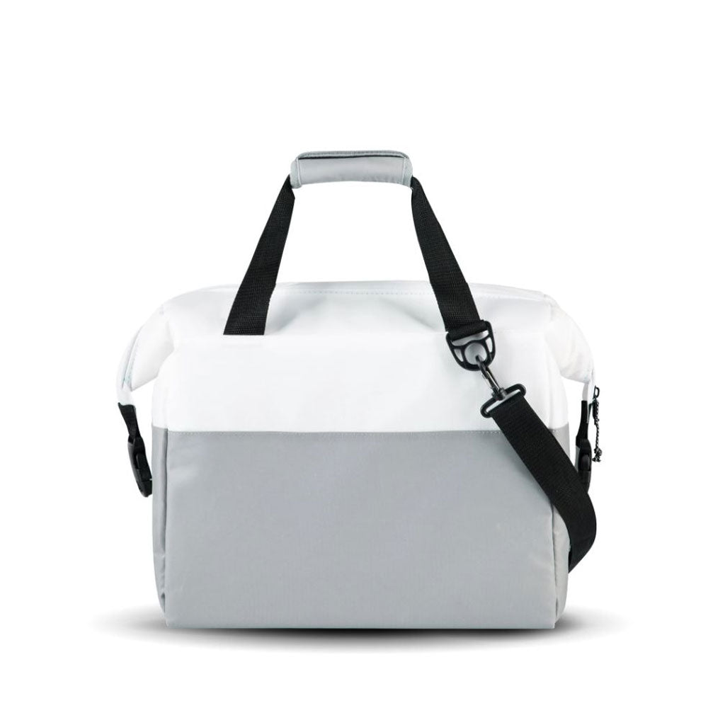 Igloo Durable & Adjustable Snapdown 36 Can Cooler Bag, White and Gray (Used)